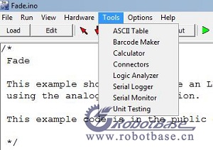 Simulator for Arduino 工具項目下內(nèi)容