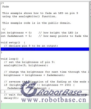 Simulator for Arduino 的程序區(qū)