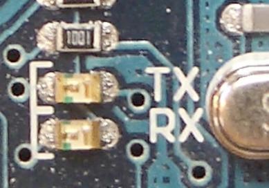 Arduino上的TX/RX指示燈