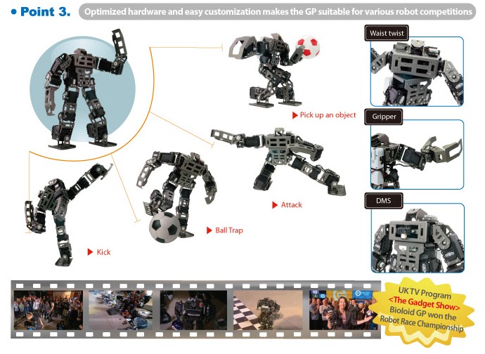 Bioloid GP高級(jí)套件 人形智能機(jī)器人 格斗比賽機(jī)器人ROBOTIS進(jìn)口